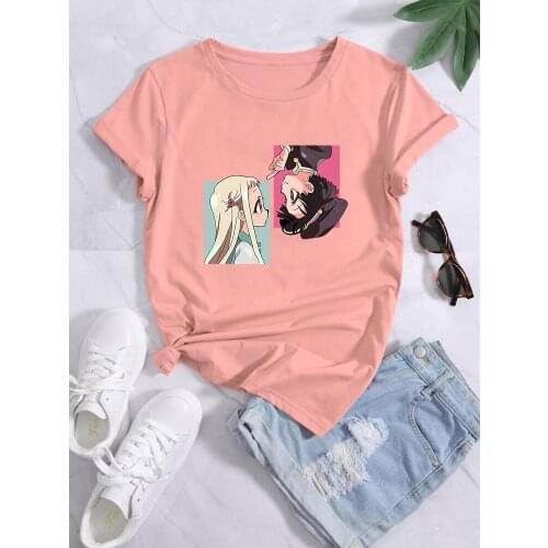 Jibaku Shounen Hanako kun Harajuku Print T-Shirts Women Simplicity Tshirt Loose Summer Tshirt Comfortable Soft T-Shirt Women