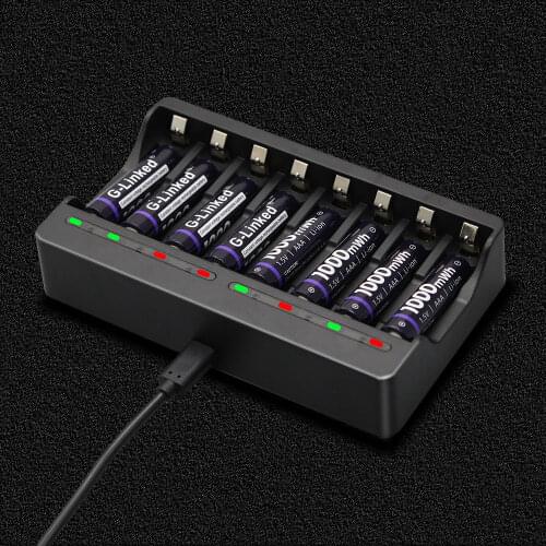 G-Linked 1.5V battery charger 1.5V AA AAA Li-ion rechargeable battery charger for aa aaa battery rechargeable