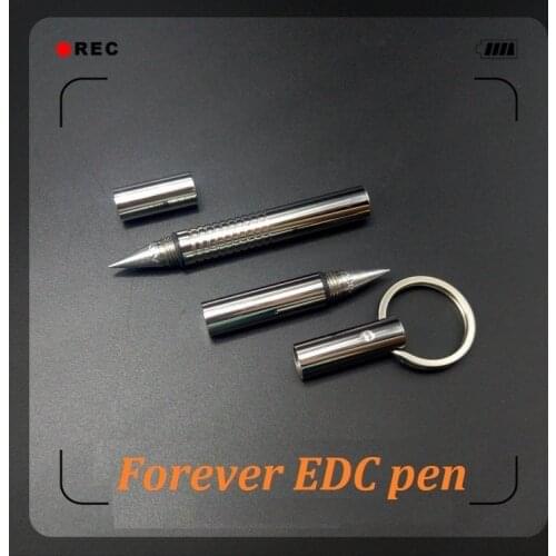 Beta Inkless Metal Pocket Gel Pen Stainless Steel Mini Forever Pen As Creative Gift 2 Options