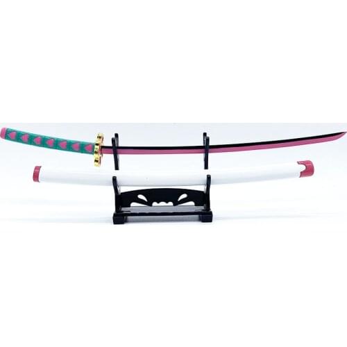 Demon Slayer Kanroji Mitsuri Love Hashira Sword Nichirin Katana Small Sword Metal Replica Anime Unsharpend Display Gift