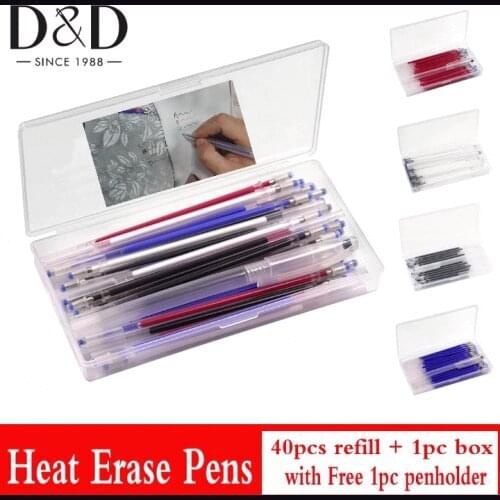 40pcs/set Heat Erasable Fabric Marking Pens Refills Fabric Refills Marking for Sewing Quilting and Dressmaking Sewing Tool