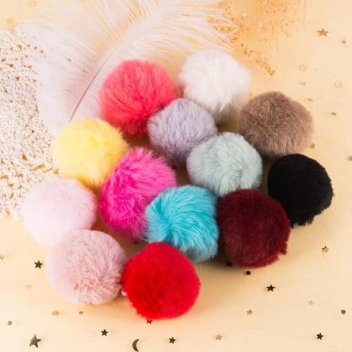 20PC Soft Fluff Pompom Balls Pendant Wedding Party Sewing Decorative Supplies DIY Earrings Hairpin Jewelry PomPon Craft Material
