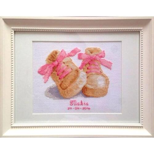 Cross Stitch / Embroidery Set Cartoon Beautiful shoes Lovely Kids Room Decoration Gift Cross Stitch set