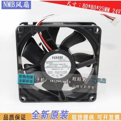 NEW NMB-MAT Minebea 3110KL-05W-B39 8025 24V 0.1A Frequency converter silence cooling fan