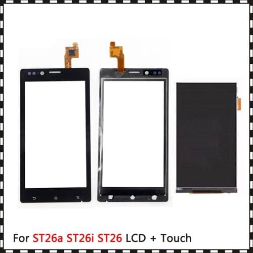 New High Quality 4.3'' For Sony Xperia J ST26a ST26i ST26 Lcd Display With Touch Screen Digitizer Sensor
