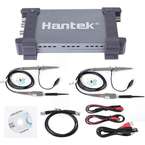 Hantek 6074BD USB Oscilloscopes 4 Channels 70Mhz Osiclloscope Digital PC Handheld Osciloscopio + 25Mhz Signal Generator