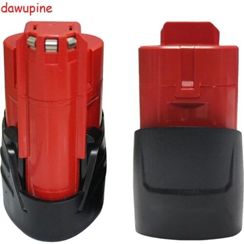 Dawupine Battery Plastic Case (no battery cell ) PCB Circuit Board For Milwaukee 12V 1.3Ah 1.5Ah 48-11-2411 M12 Li-ion Battery