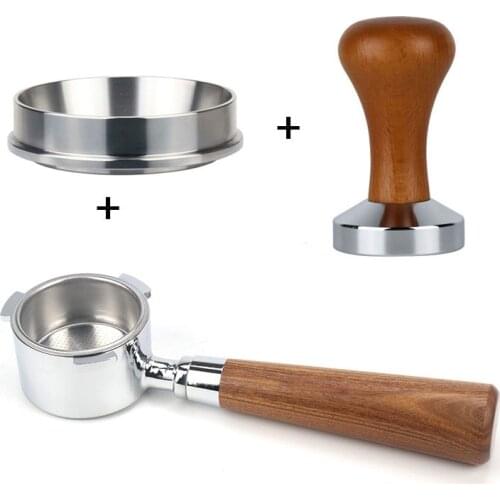 Coffee Bottomless Portafilter for Delonghi EC680/EC685 Filter 51MM Stainless Steel Replacement Filter Basket Coffee Set