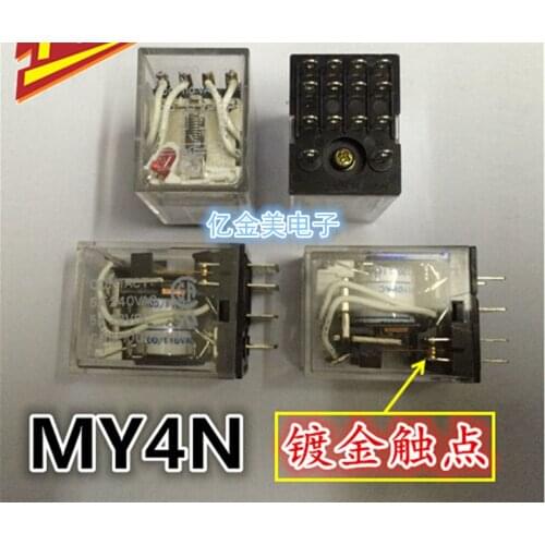 Relay MY4N 100 / 110VAC Gold-plated contacts MY4N MY4N 100 ~ 110VAC