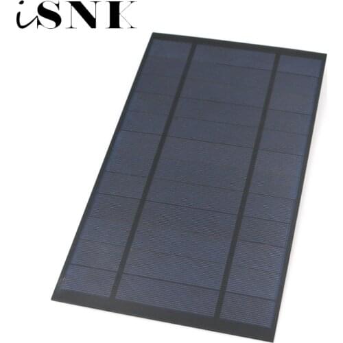 6V 2.5/4.2/7W Output USB Solar Cell Outdoor 18650 Battery Charger USB Female Port 6V Charge Regulators PET Solar Panel