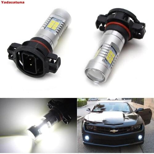 2XSuper Bright H16 5202 LED Fog Bulb Daytime Lights Car DRL Driving Lamp 2835 21SMD Led Car Driving Daytime Running Lights White