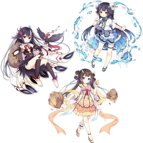 Three Ratels CA58 Ark Order Lovely Lori anime stickers for car hood motor laptop room decora Waterproof Decal Vinyl auto Wrap