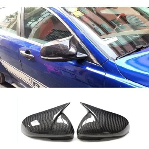 Carbon Fiber Rear Side View Mirror Cover Cap M Look Car Accessories Fit For Jaguar I-PACE XK XF XJ XE 2011-2020