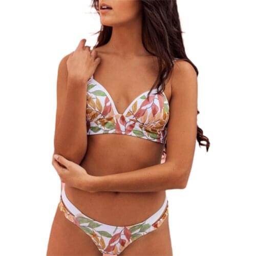 AA Women Bathing Suit 2020 Summer Lace-up Top Hollow-out Waist Bottoms Sexy Ladies Bikini Set Swimming Suits Womens Bikinis Sets