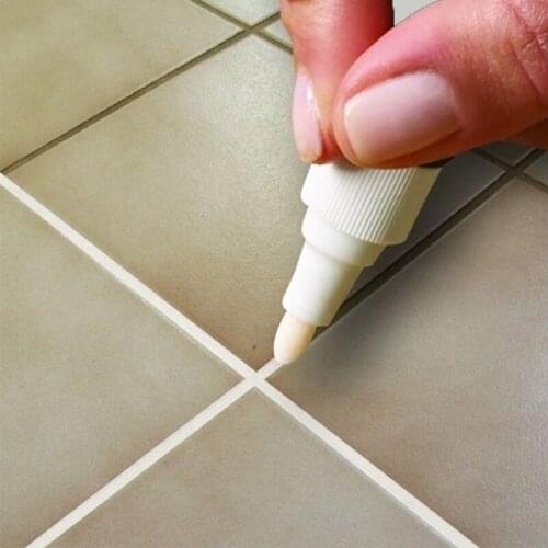 2021 Tile Marker Repair Wall Pen White Grout Marker Odorless Non Toxic for Tiles Floor and Tyre Suitable Car Painting Mark Pen