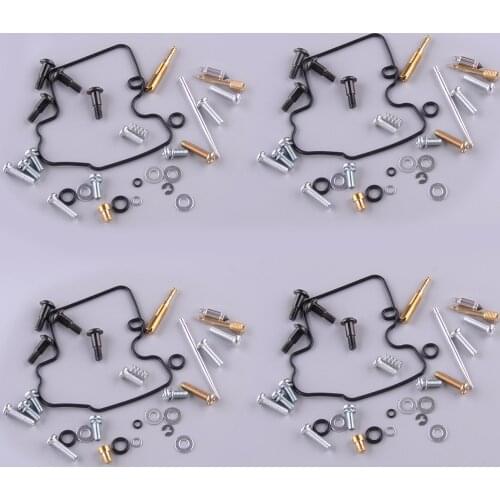 4 Sets Carburetor Repair Rebuild Kit Motorcycle Fit For Yamaha YZF R6 YZF-R6 600 1003-1420 1999 2000 2001 2002