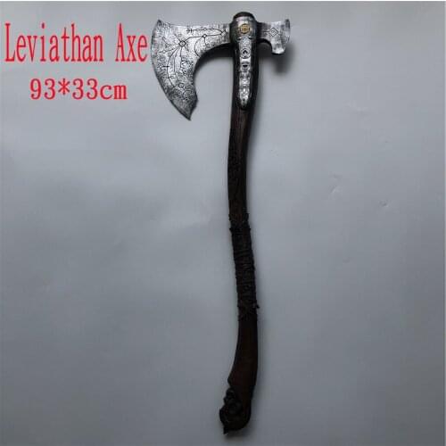 93cm Cosplay God of War 4 Kratos Axe Leviathan Axe Prop Weapon Role Playing Game Movie Cos Ghost Axe PU Weapon Model Toy Prop