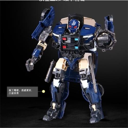 BMB H6001-5 Transformation The Last Knight Barricade Figure toys Decepticons Traffic Police Deformation Car Robot Model