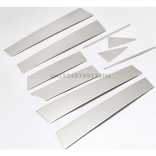 For Nissan QASHQAI 2010-2020 High-quality Car styling stainless steel Strips Car Window Trim Decoration Accessories