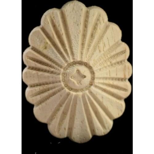 European Style Exquisite Classic Wood Carved Applique Furniture Home Decoration Accessories Door Wall Craft Miniature