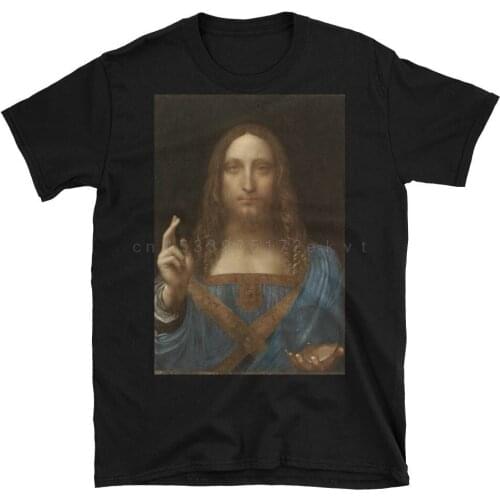 Leonardo da Vinci Salvator Mundi Kurzarm Unisex T Shirt