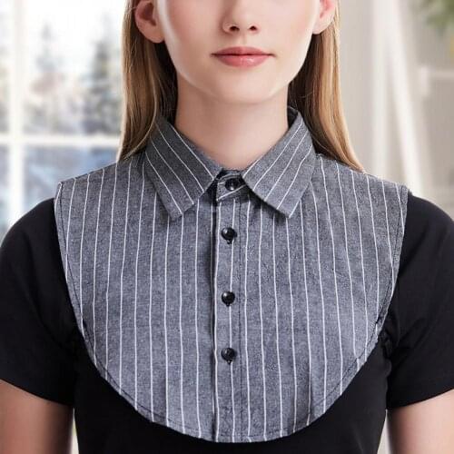 T-shirt Classic Adjustable Women Detachable Turndown False Shirt Collar for Collage