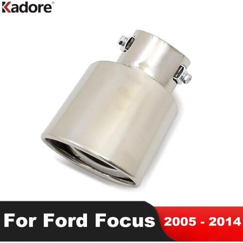 For Ford Focus 2005-2014 Stainless Steel Exhaust Muffler Tailpipes End Tip Pipe Silencer Car Styling Auto Accessories 1pc/set