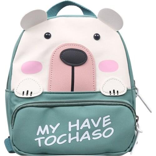 Canvas Children School Bags Kids Kindergarten Backpacks Cartoon Bear School Bag Cute Toddler Backpack for Girl Boy Student Bags