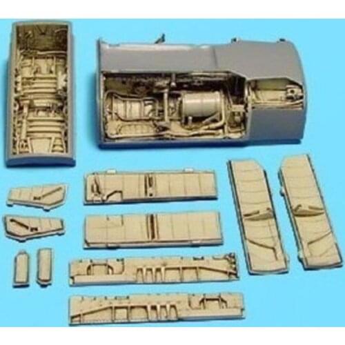 A7E resin wheel well 1:48 with Hasegawa