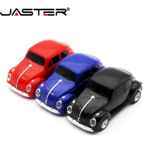 JASTER Mini Beetle Car Model pendrive 4GB 8GB 16GB 32GB 64GB USB Flash drive memory stick pen drive Gift U disk free shipping