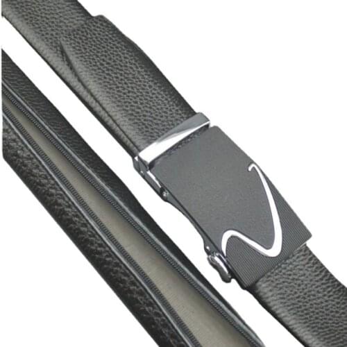 2020 togo leather strip with hide money zipper pouch black full grain genuine leather belts with ratchet buckle