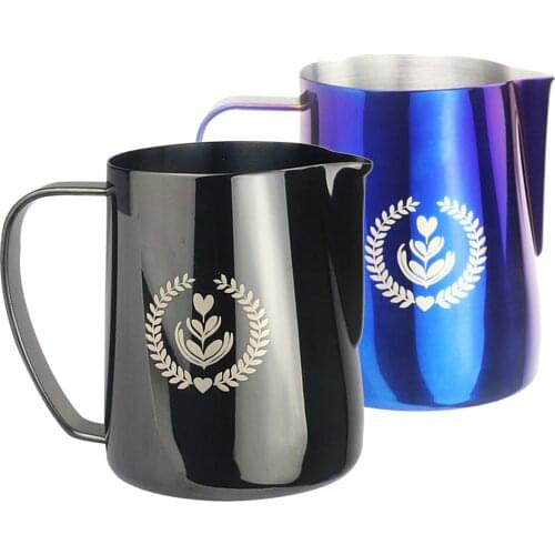 Stainless Steel Espresso Steaming Pitcher 12 oz Espresso Milk Frothing Pitcher Coffee Steaming Pitcher 350 ml Cappuccino