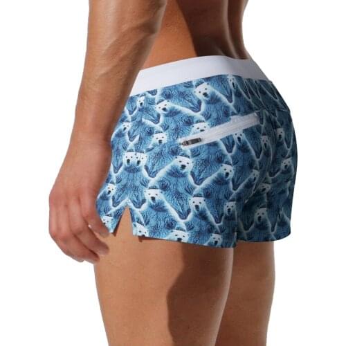 Summer Men Swimwear Nylon Sexy Swimming Trunks Breathable Quick Dry Sport Beach Board Shorts Fashion Gay Mayo Surfing Swimsuit