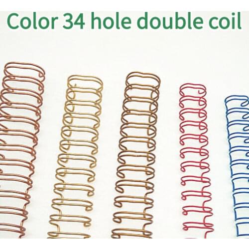 3:1 Metal YO Double Coil Calendar Binding Coil Notebook Spring Book Ring Wire O Binding A4 Binders Double Wire Binding