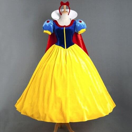 Fashion Adult Party Fancy Dress Snowwhite Princess Dress Cosplay Costume P039