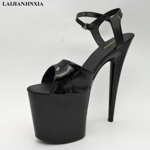 LAIJIANJINXIA 2019 New Summer Fashion 17cm high-heeled Sandals Pumps High Heels Wedding Shoes Waterproof Platform Shoes