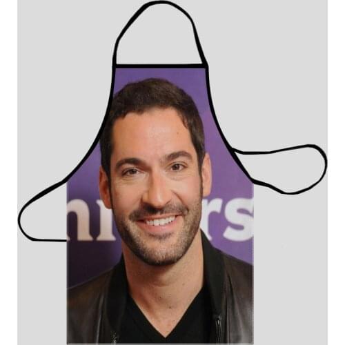 Custom Tom Ellis Apron Dinner Party Cooking Apron Adult Baking Accessories Waterproof Fabric Printed Cleaning Tools