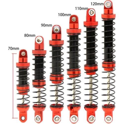 RC Car 2Pcs 70/80/90/100/110/120mm Shock Absorber Damper For 1/10 RC Crawler Axial SCX10 90046 AXI231017 Traxxas TRX-4 D90