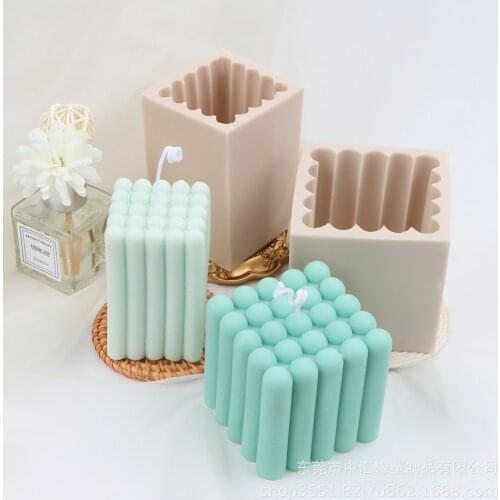 Finger Rubiks Cube Silicone Candle Mold for Handmade Home Desktop Decoration Gypsum Aromatherapy Candle Silicone Mould