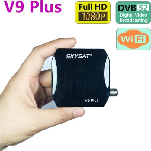 SKYSAT V9 Plus DVB-S2 SKYSAT V9 Plus support WiFi 3G PVR PowerVu Biss Full HD MPEG-4 Set Top Box