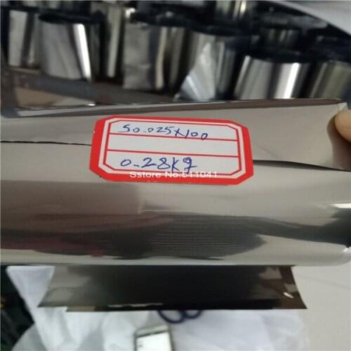 Titanium foil Gr.2 grade2 0.025mm thickness 100mm width *3000mm length