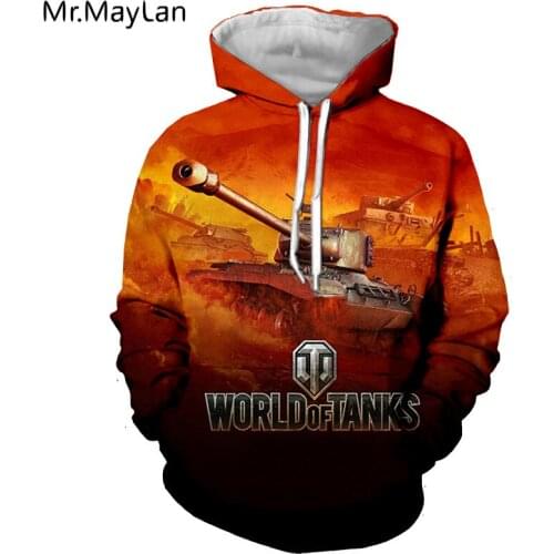 Game World of Tanks 3D printed men women hooded Anime hoodie sweatshirt fashion Funny hoodie casual streetwear pullover hoodie
