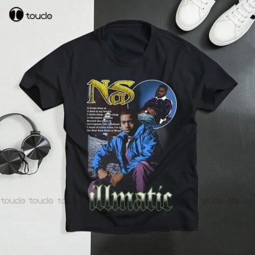 Nas Illmatic T-Shirt Classic Hip-Hop Rap Tee Nas Illmatic Retro Vintage 90S Unisex Tee Shirt Nas Illmatic Retro Shirt Tee Shirt