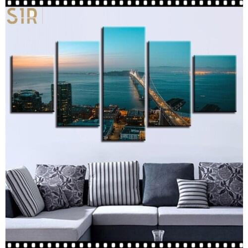 World Famous Architecture Beauty HD Five Wall Painting Decorative Painting Anime Posters Wall Decor Anime Decor Room Decor