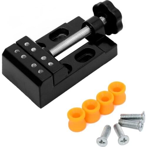 YEODA 57mm Adjustable Mini Jaw Bench Clamp Drill Press Vice Opening Parallel Table Vise DIY Sculpture Craft Hand Tool