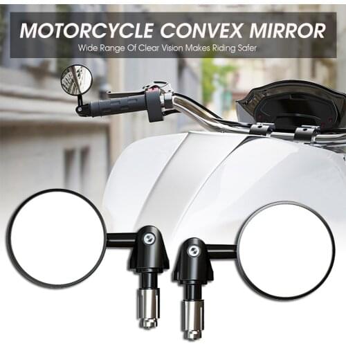 1 Pair Aluminum Bicycle Rearview Adjustable Moto Bike Modified Folding Mirror Handlebar Motorcycle Rear View Side Mirrors