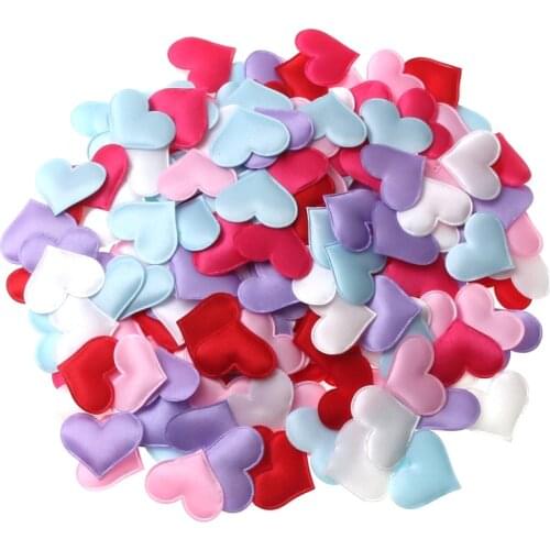 100Pcs 1.4/2/2.5/3.2cm Sponge Heart Petals Confetti Petals For Wedding Gift Decor Scrapbooking DIY Marriage Room Decoration