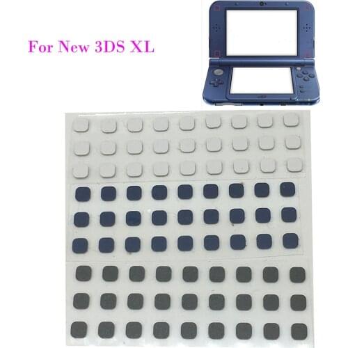 30PCS Front Screws Hole Cover For New 3DS XL LL Console Screw Rubber Feet Cover