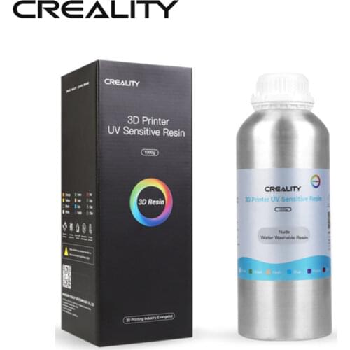 Creality 3D Upgrade LCD Water Washable Resin 500g 3D Printer 405nm Photopolymer Resin 500g 3D Print Material for LCD 3D Printer