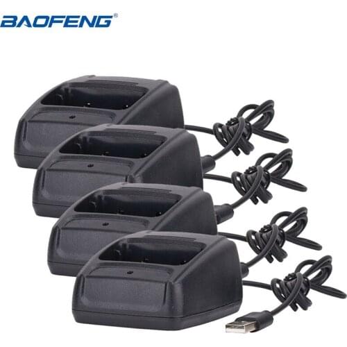 4PCS Baofeng USB Li-ion Radio Battery Charger Input 5V 1A For Baofeng BF-888S H777 H-777 Walkie Talkie USB Charger
